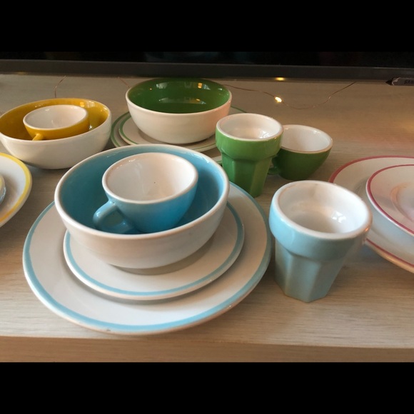 Kids ceramic kitchen dish set 20 piece set - Picture 5 of 10